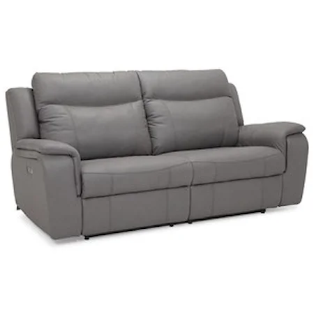 Casual Power Reclining Sofa with Power Headrests